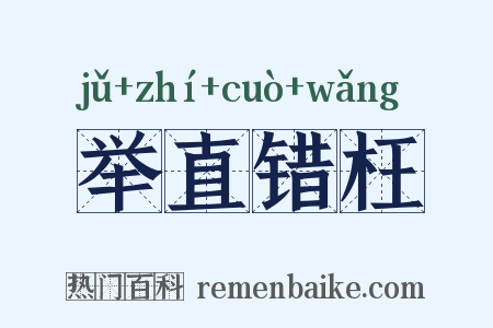 举直错枉是什么意思的图片